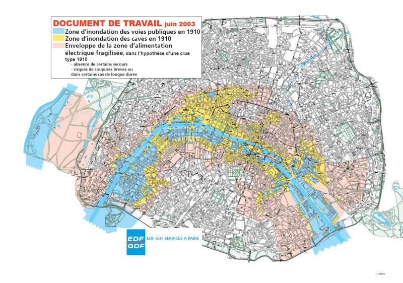 Impact d'une inondation similaire à celle de 1910