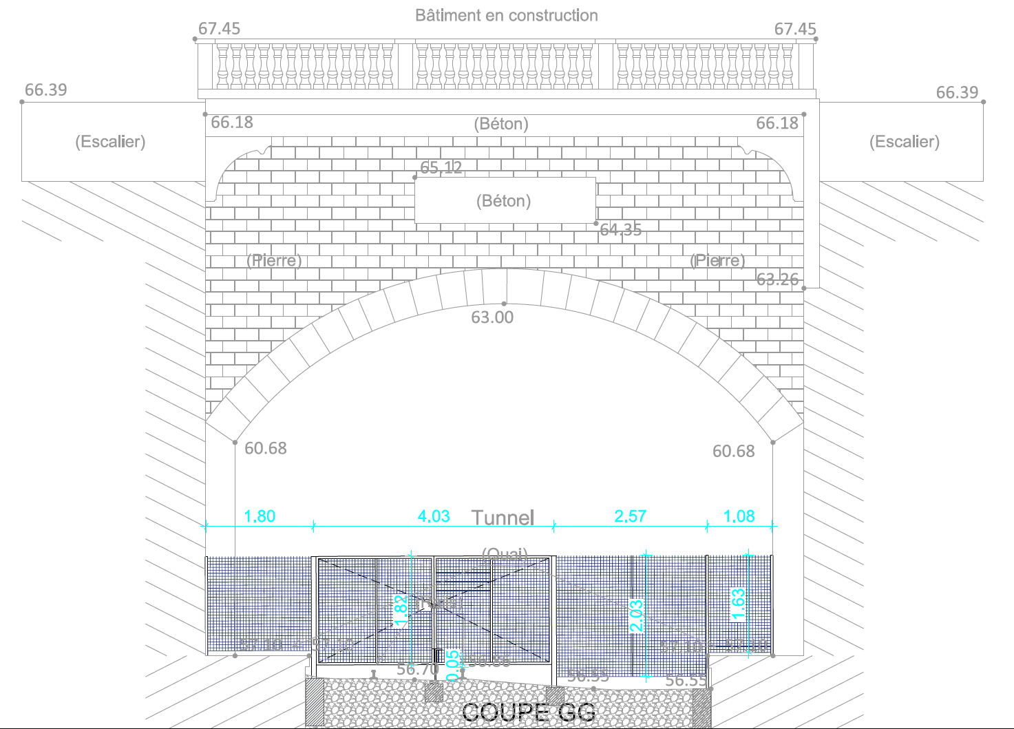 Aménagement de la Petite Ceinture dans le 14e (PC14) - clôture côté porte d'Orléans