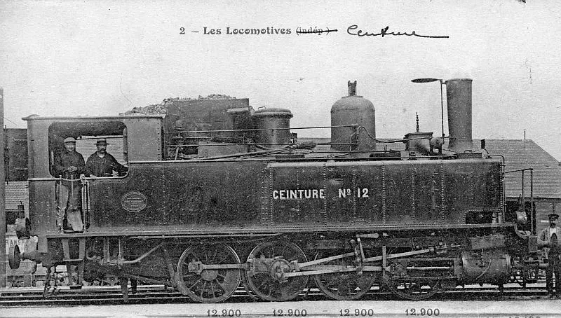 Locomotive 040 T Ceinture numéro 12, appartenant à la série 8 à 13