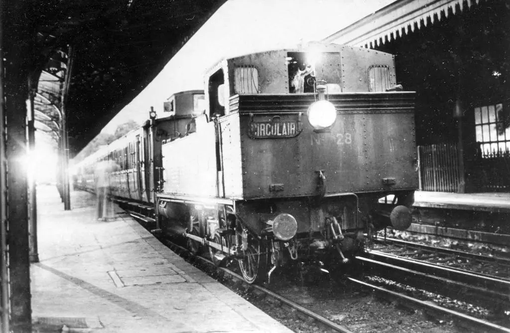 Dernier train du service circulaire le 22 juillet 1934