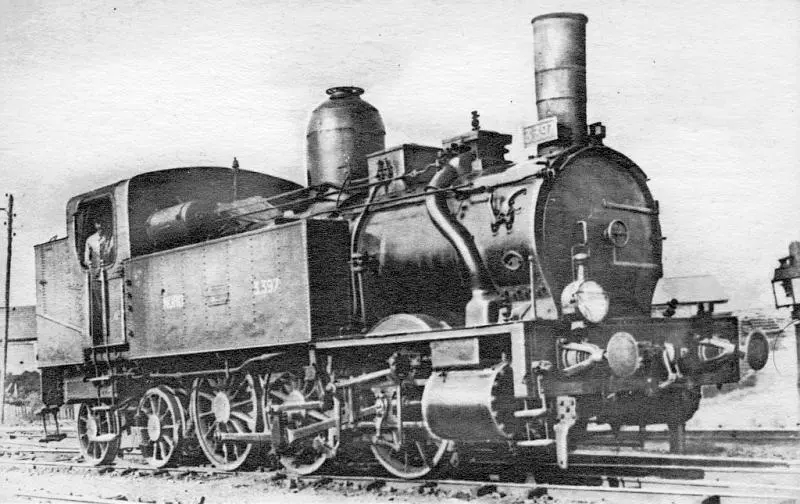 Locomotive à vapeur dite Métropolitain de la Compagnie du Nord