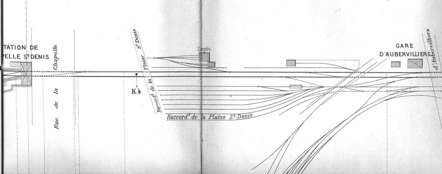 Plans des installations du dépôt de l'Évangile en 1909