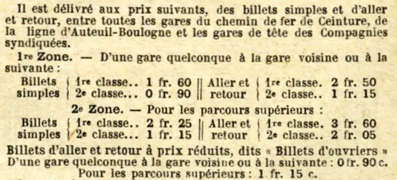 Tarifs de 1930