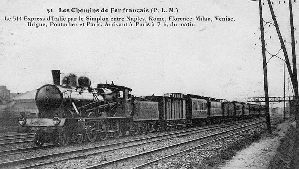 Le train 514 circulant entre Milan et Paris-Lyon via le tunnel du Simplon