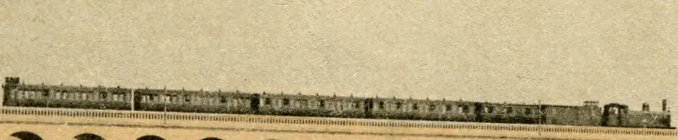 Gros plan sur la composition du train (6 véhicules)